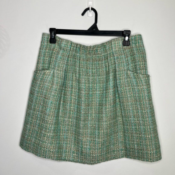 J. Crew Dresses & Skirts - J. Crew Tweed Mini Skirt with Side Pockets Size 4